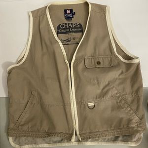 VINTAGE Chaps Ralph Lauren Multi Pocket Vest, Size Medium!